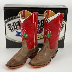 Nocona Leather OHIO STATE Buckeyes Western Boots